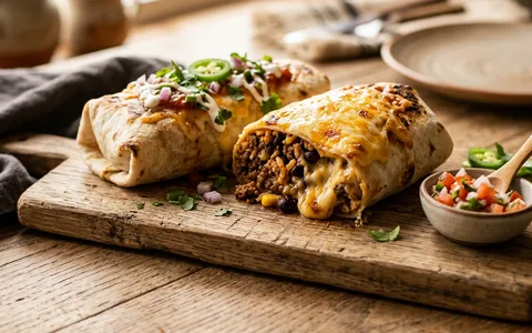 Burritos de res y frijol