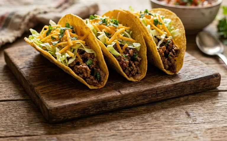 Tacos de res con ingredientes