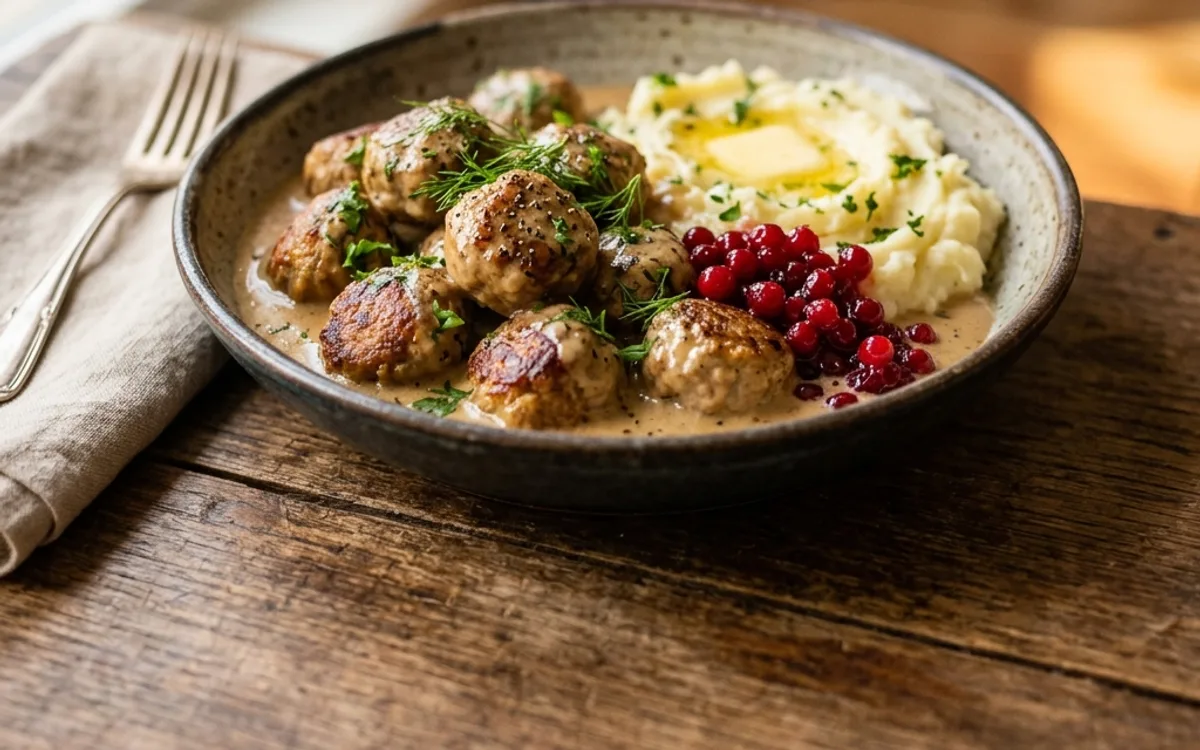 Albóndigas suecas en salsa de crema